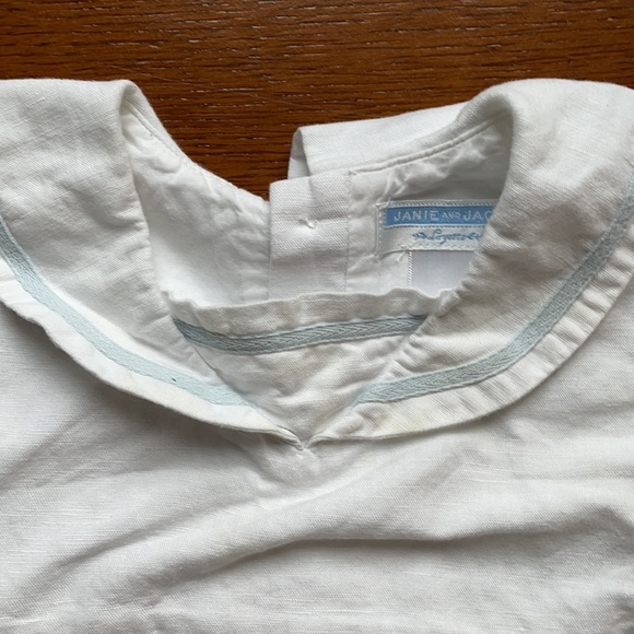 Janie and Jack white formal Romper (Layette) - Picture 3 of 6